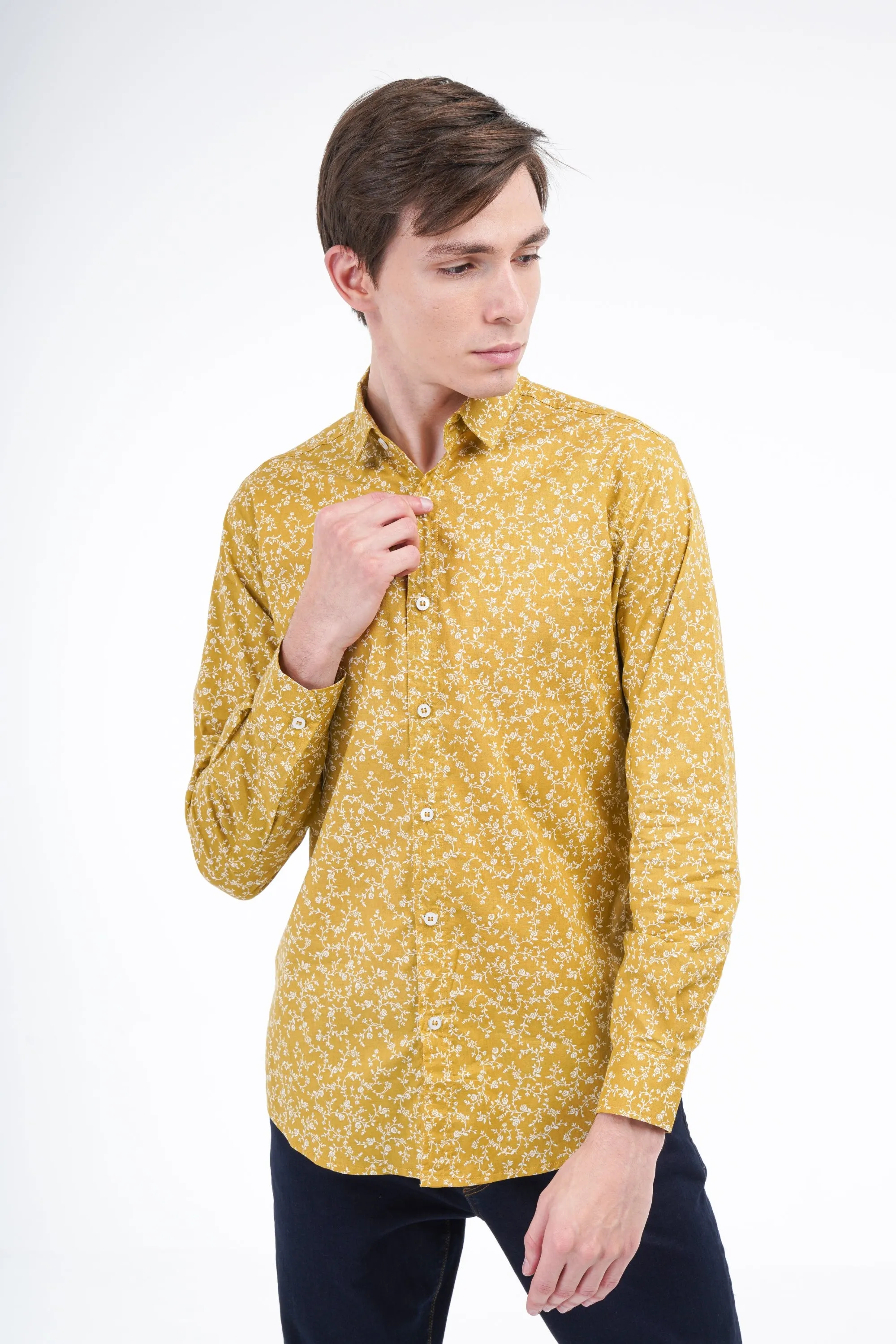 Mustard Printed Shirt