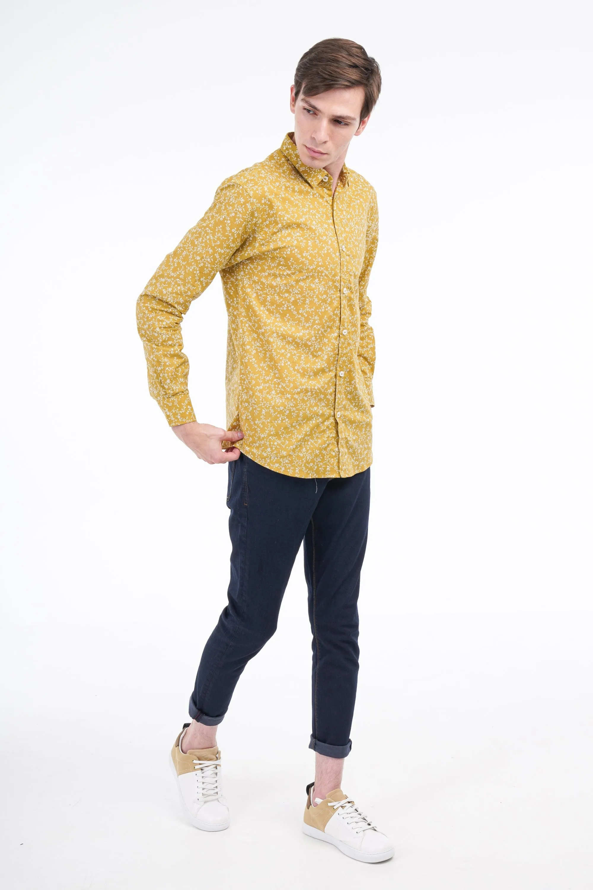 Mustard Printed Shirt