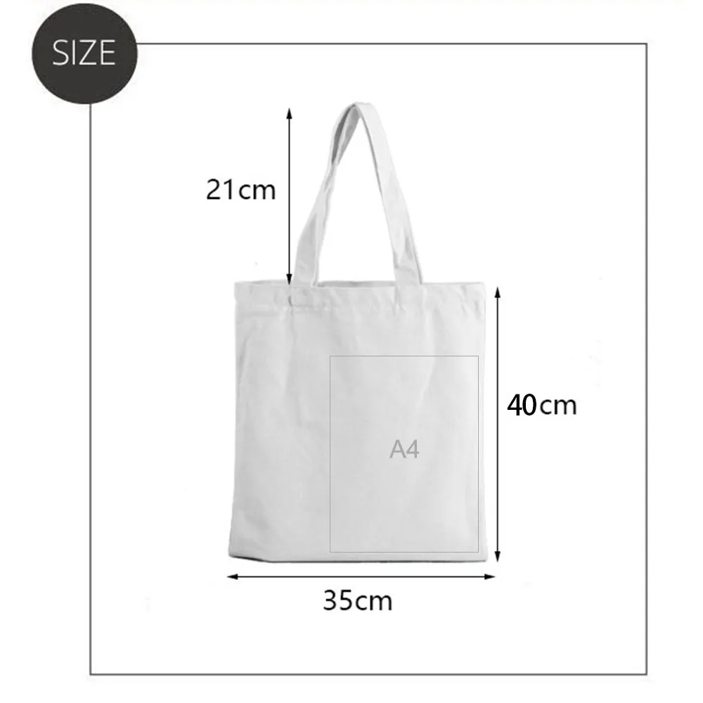 My Heart White Canvas Bag A