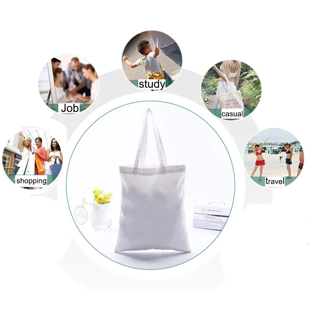 My Heart White Canvas Bag A