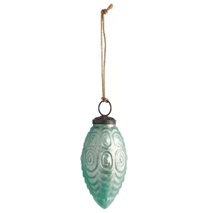 NAPA Home & Garden, GREENHOUSE GLASS DROP ORNAMENT 5"H,Z7026GRL