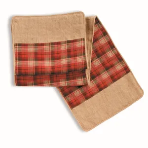 NAPA Home & Garden, PLAID & BURLAP RUNNER 72",Z4621RDM