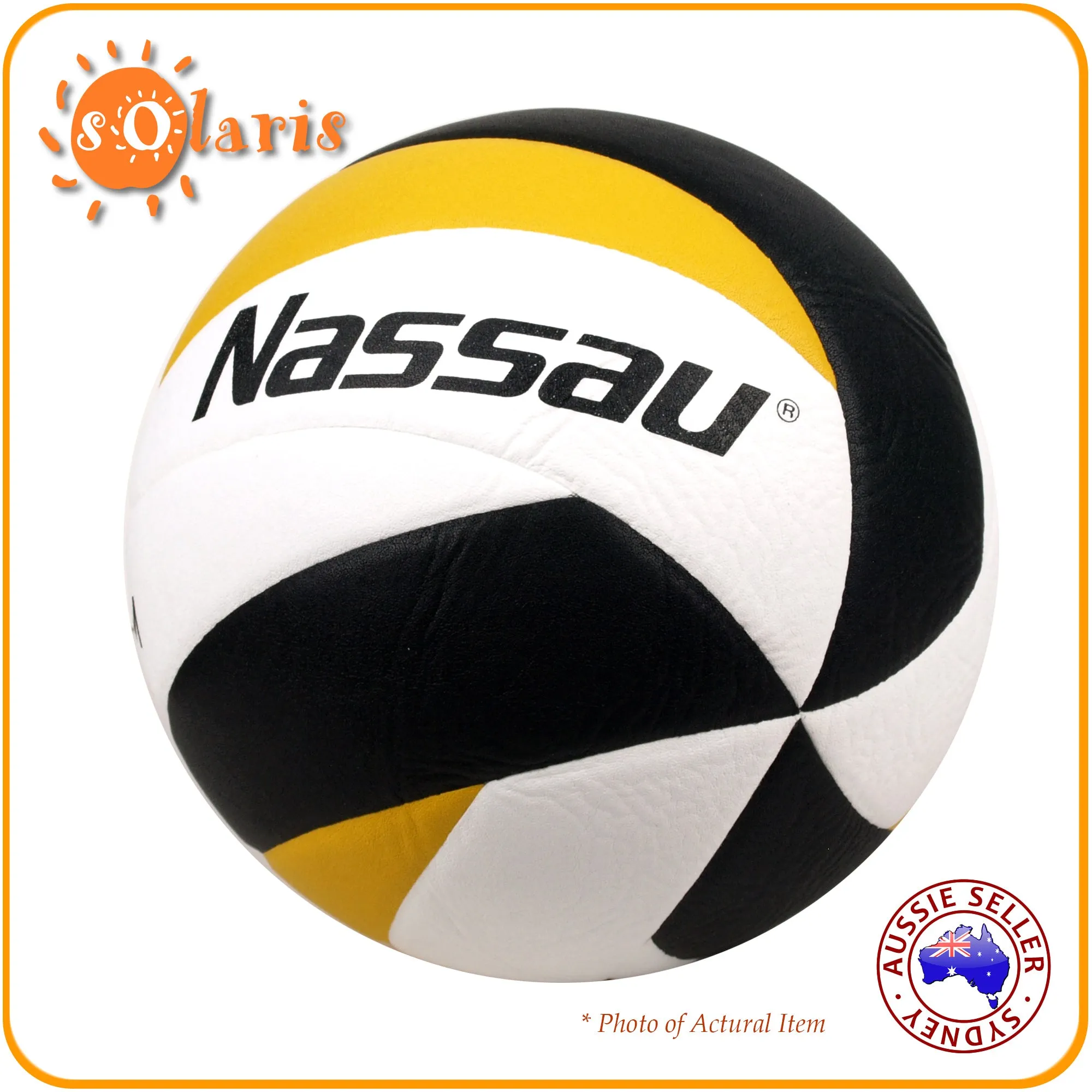 Nassau PREMIUM 3000 Volleyball 12 Panels Spiral Laminated Official Size 5 Match Ball