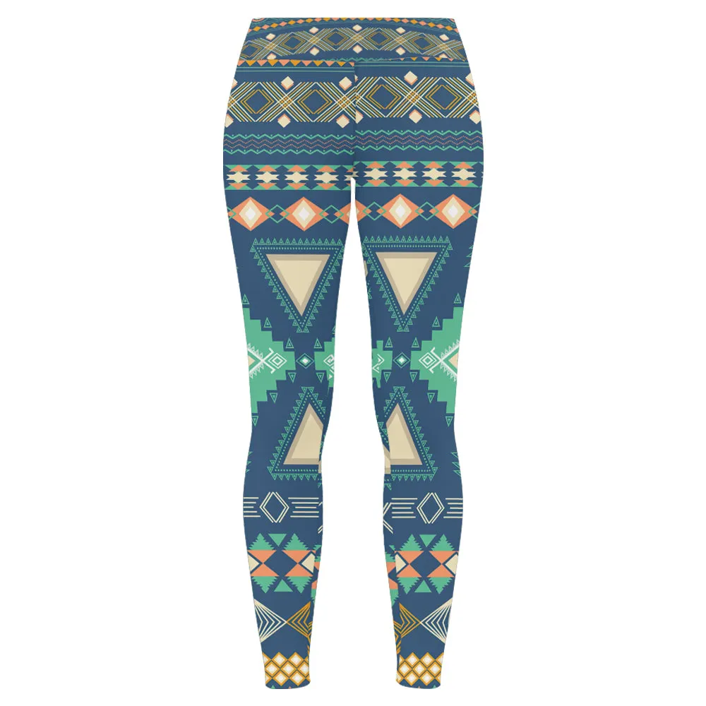 Native American Girl - Set Back Hollow Tank Top & Legging