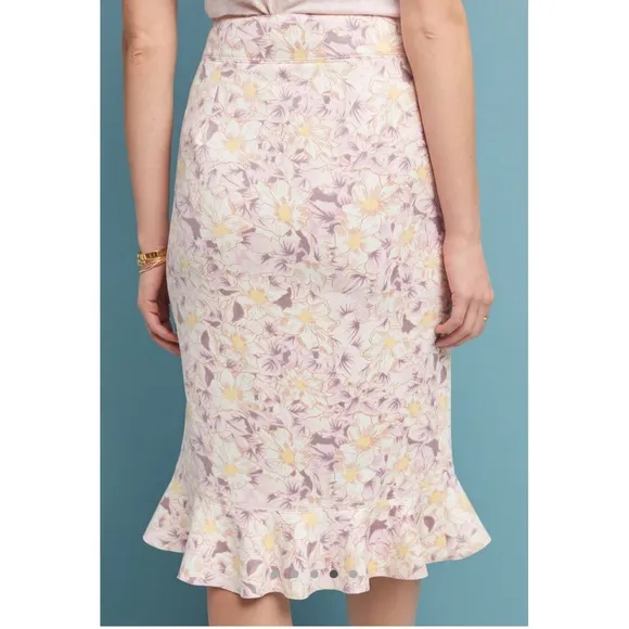 NWT Anthropologie Skye Ruffled Skirt Size 12