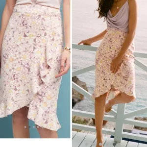 NWT Anthropologie Skye Ruffled Skirt Size 12