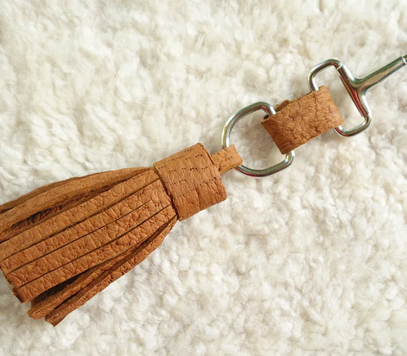 Olaf Peccary Leather Keychain
