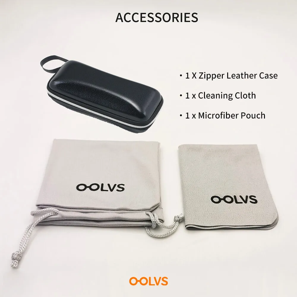 OOLVS Men Women Fashion Outdoor Sports Cycling Sunglasses Polycarbonate Full-rim Frame UV400 Polarized Lens OS9210B