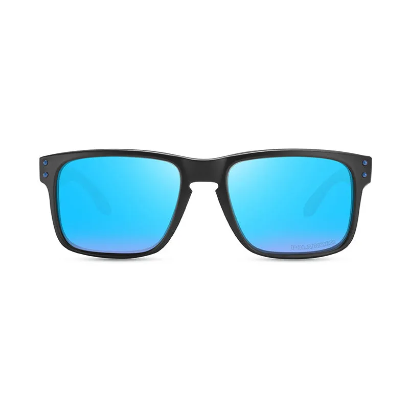 OOLVS Men Women Fashion Outdoor Sports Cycling Sunglasses Polycarbonate Full-rim Frame UV400 Polarized Lens OS9210B