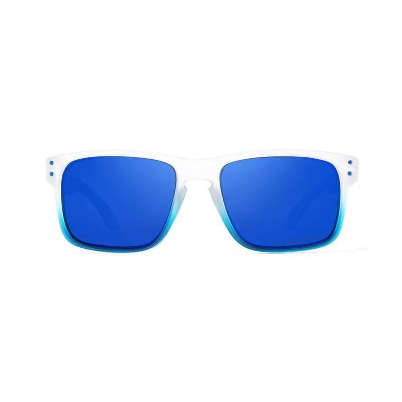OOLVS Men Women Fashion Outdoor Sports Cycling Sunglasses Polycarbonate Full-rim Frame UV400 Polarized Lens OS9210B