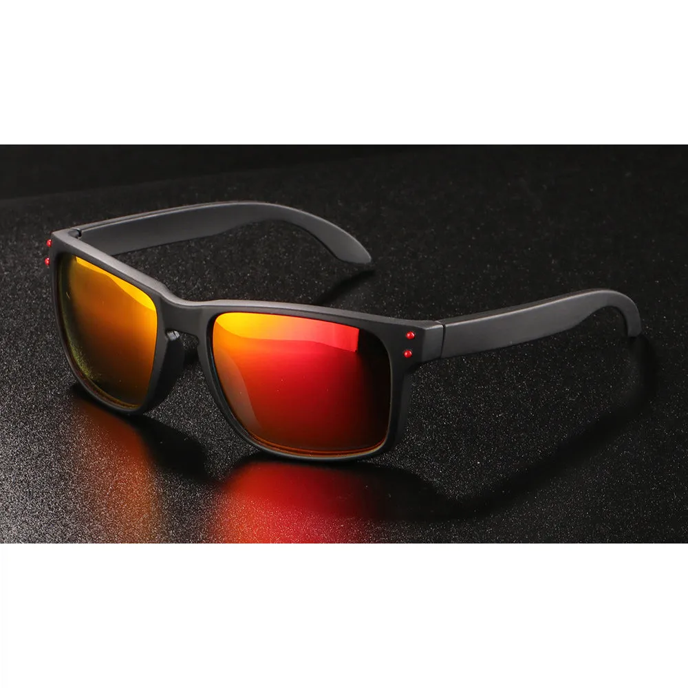 OOLVS Men's Women's Fashion Outdoor Sports Sunglasses Polycarbonate Full-rim Frame UV400 Polarized Lens Cycling Glasses OS9210A