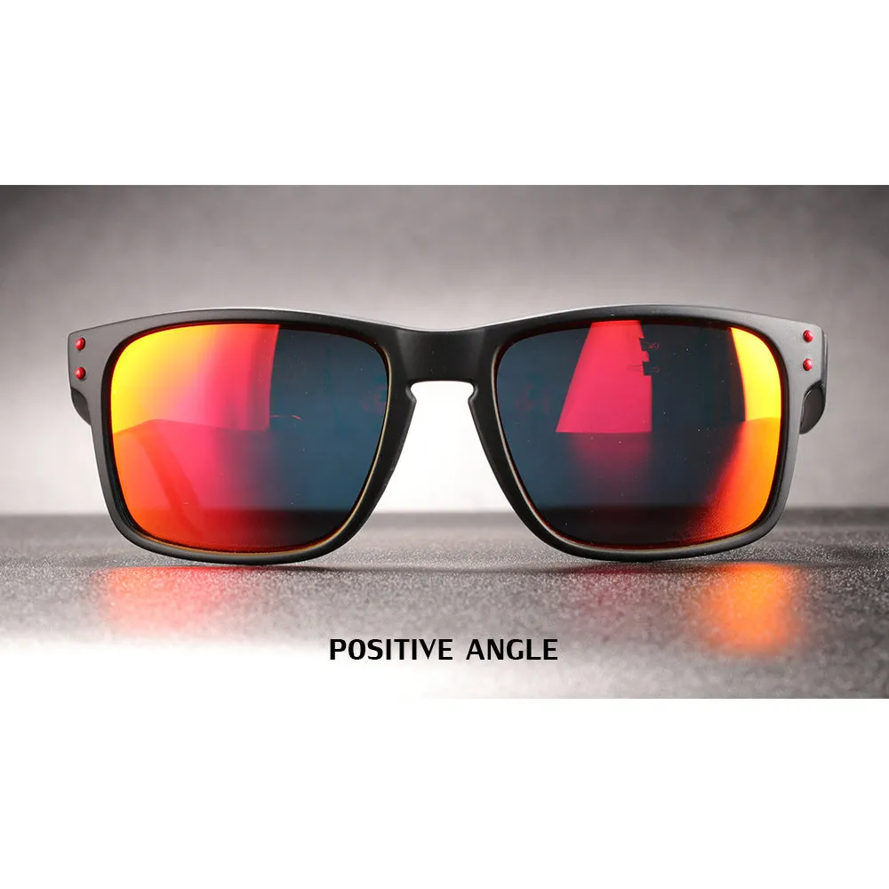 OOLVS Men's Women's Fashion Outdoor Sports Sunglasses Polycarbonate Full-rim Frame UV400 Polarized Lens Cycling Glasses OS9210A