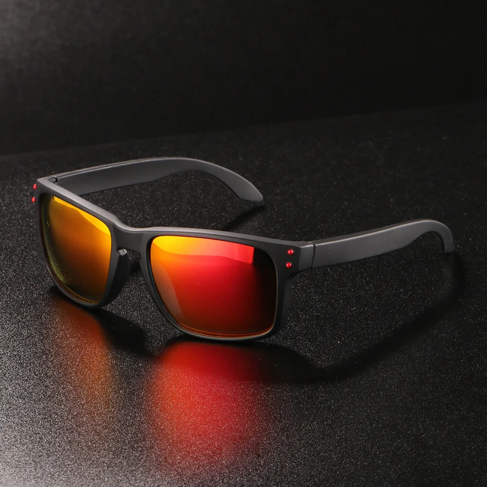 OOLVS Men's Women's Fashion Outdoor Sports Sunglasses Polycarbonate Full-rim Frame UV400 Polarized Lens Cycling Glasses OS9210A
