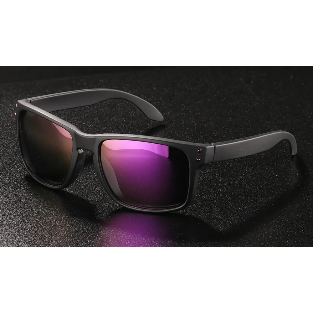 OOLVS Men's Women's Fashion Outdoor Sports Sunglasses Polycarbonate Full-rim Frame UV400 Polarized Lens Cycling Glasses OS9210A