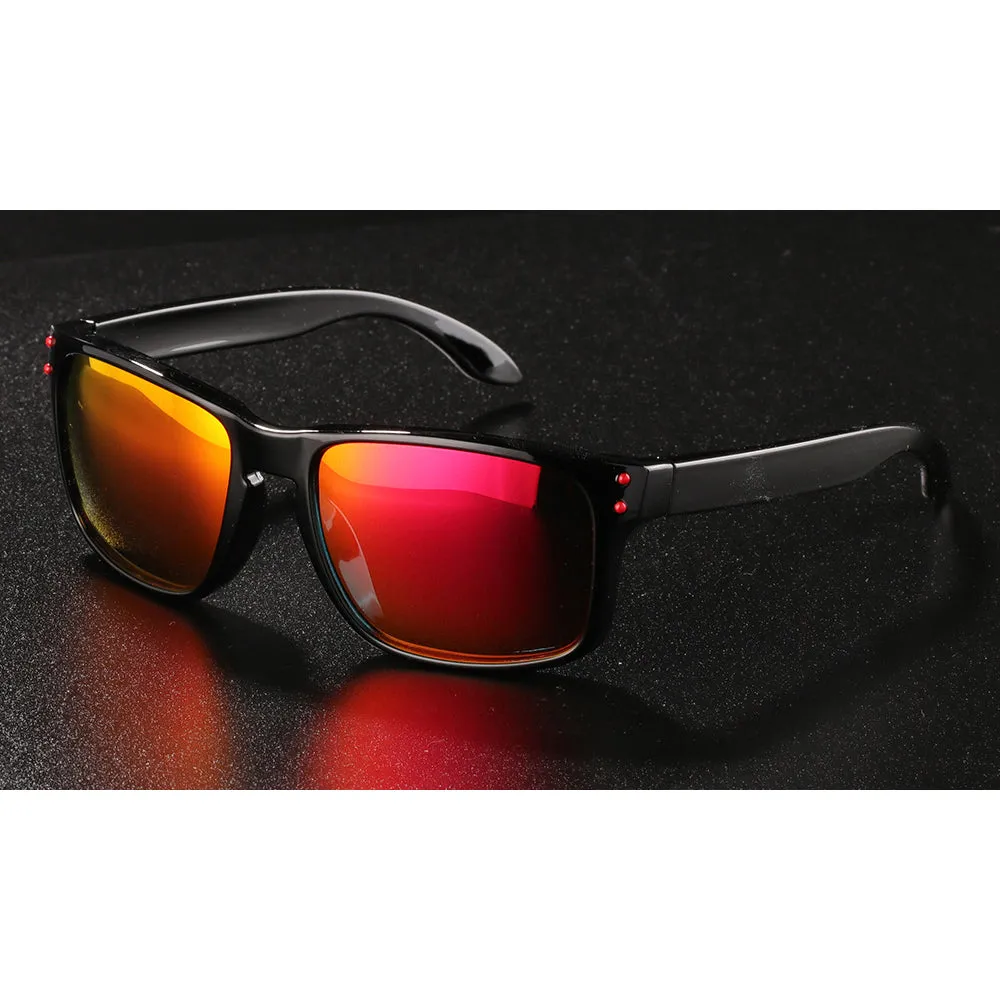 OOLVS Men's Women's Fashion Outdoor Sports Sunglasses Polycarbonate Full-rim Frame UV400 Polarized Lens Cycling Glasses OS9210A