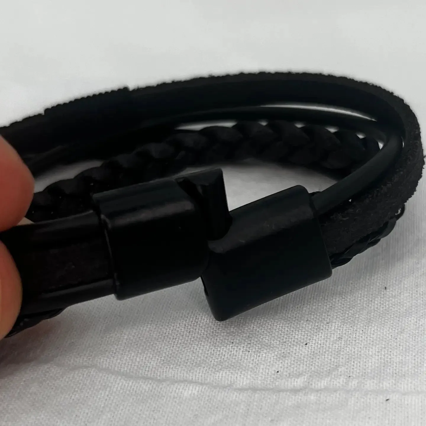 Orange and Green Leather Bracelet for Men: Bold and Stylish