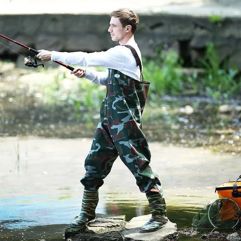 Outdoor Green Camouflage Chest Waders