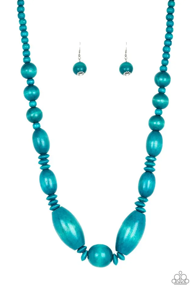 Paparazzi Summer Breezin Necklace Blue