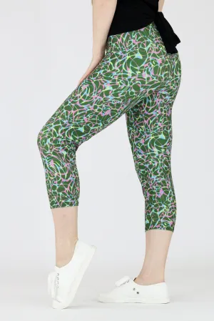 Pauli Pattern - Casual Capri Leggings