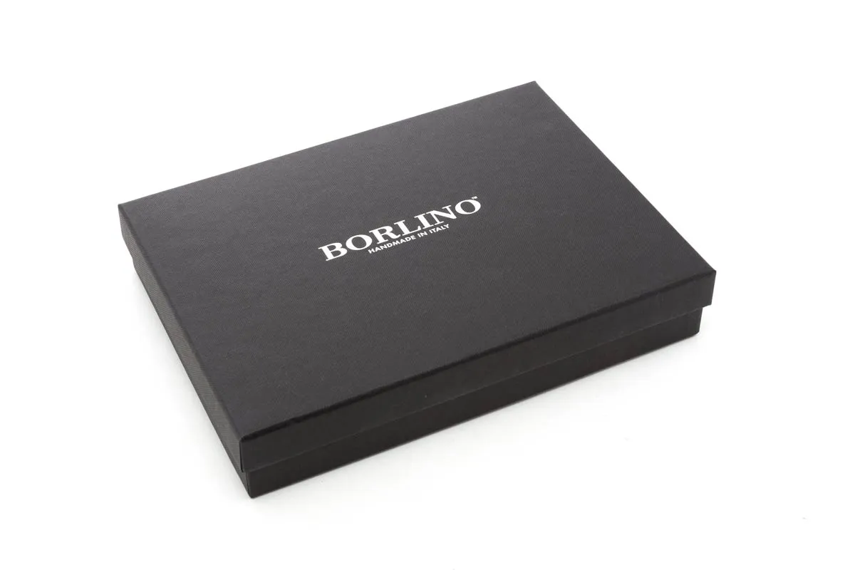 Pebble Calf Leather Medium-Size Zippered Padfolio - Onyx Black