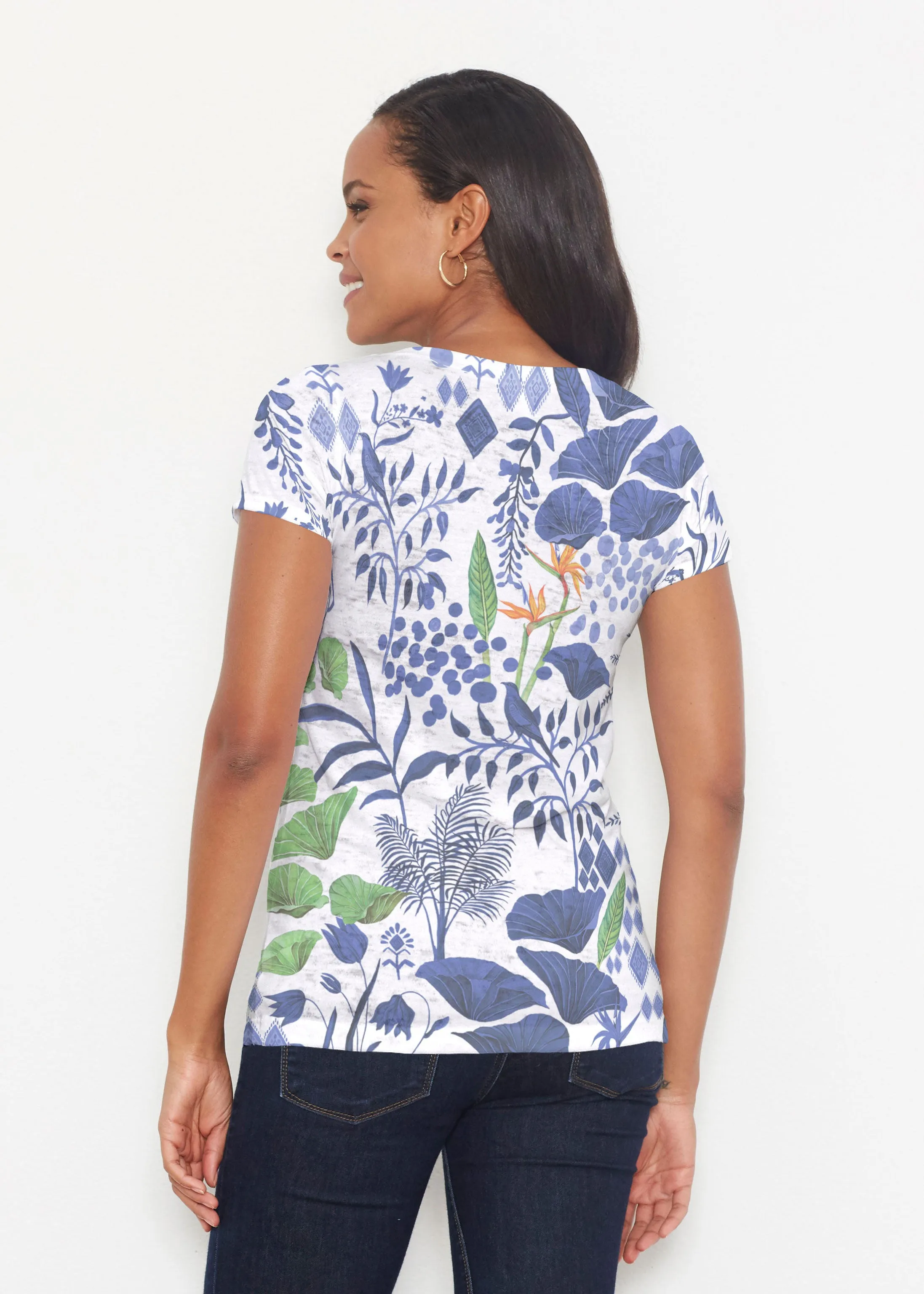 Petals (8141) ~ Short Sleeve Scoop Shirt