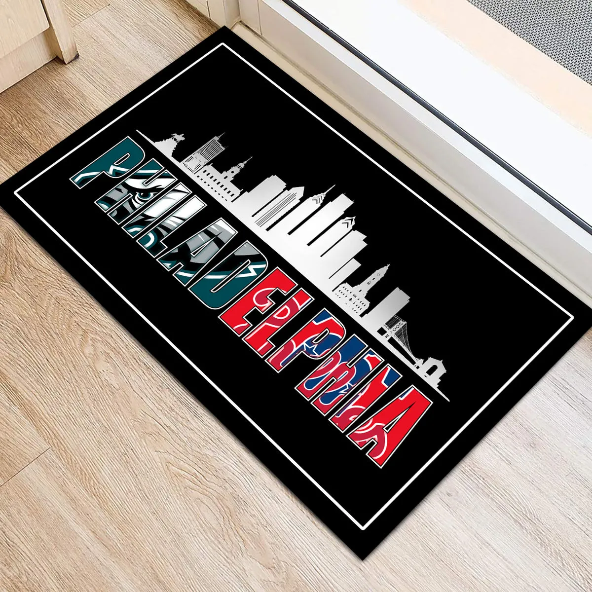 Philadelphia Skyline - Anti Slip Indoor Doormat