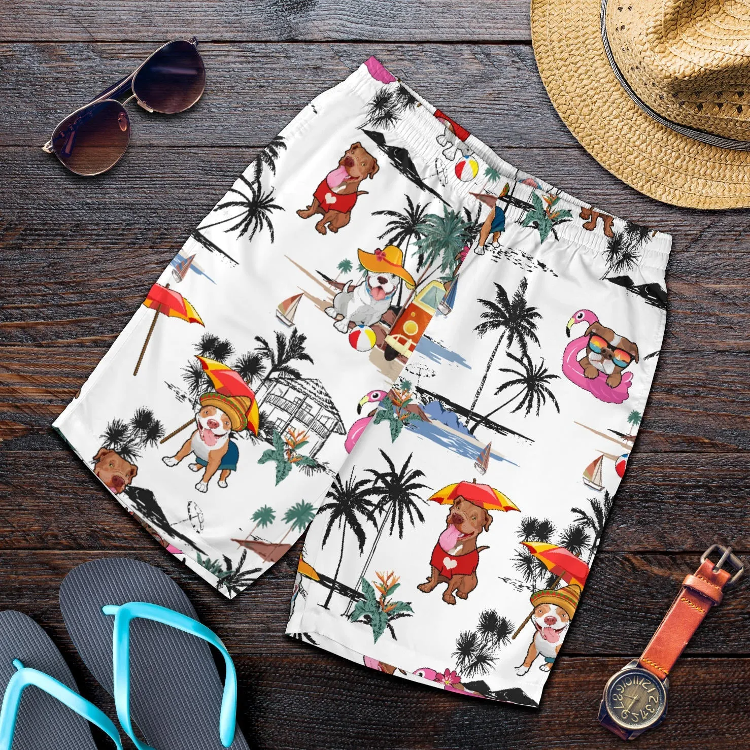 Pitbull-Summer Beach Mens Shorts