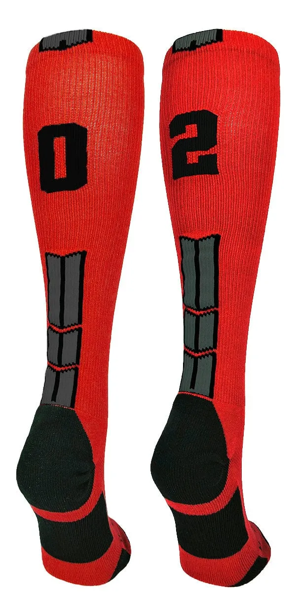 Player Id Jersey Number Socks Over the Calf Length Red Black