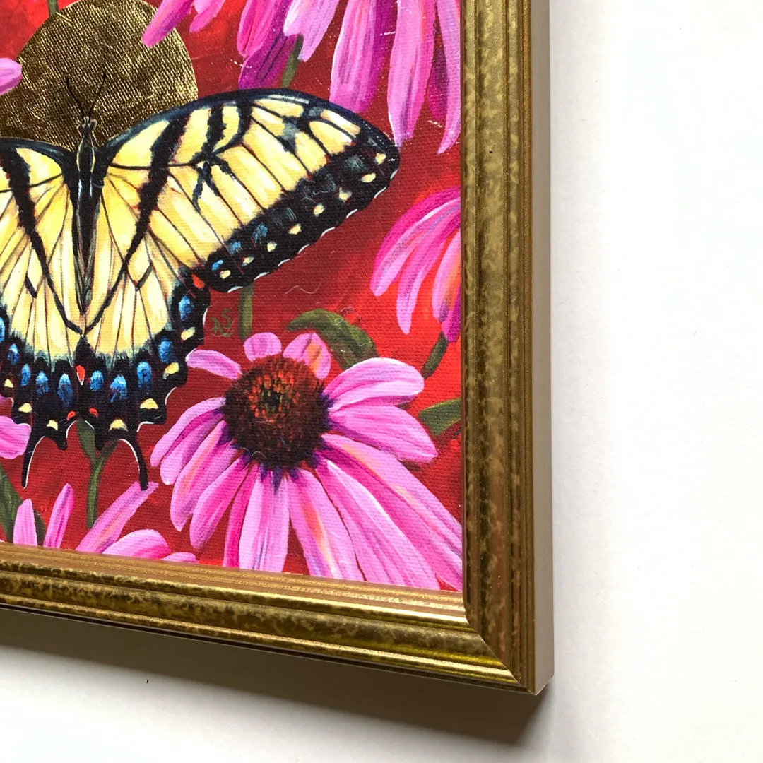 "Open" Swallowtail Butterfly Embellished Print