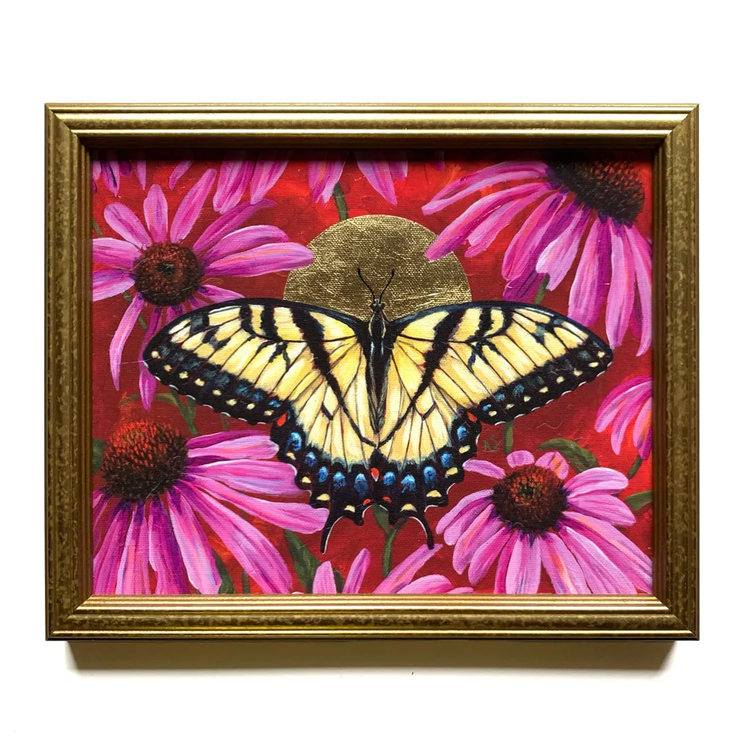 "Open" Swallowtail Butterfly Embellished Print