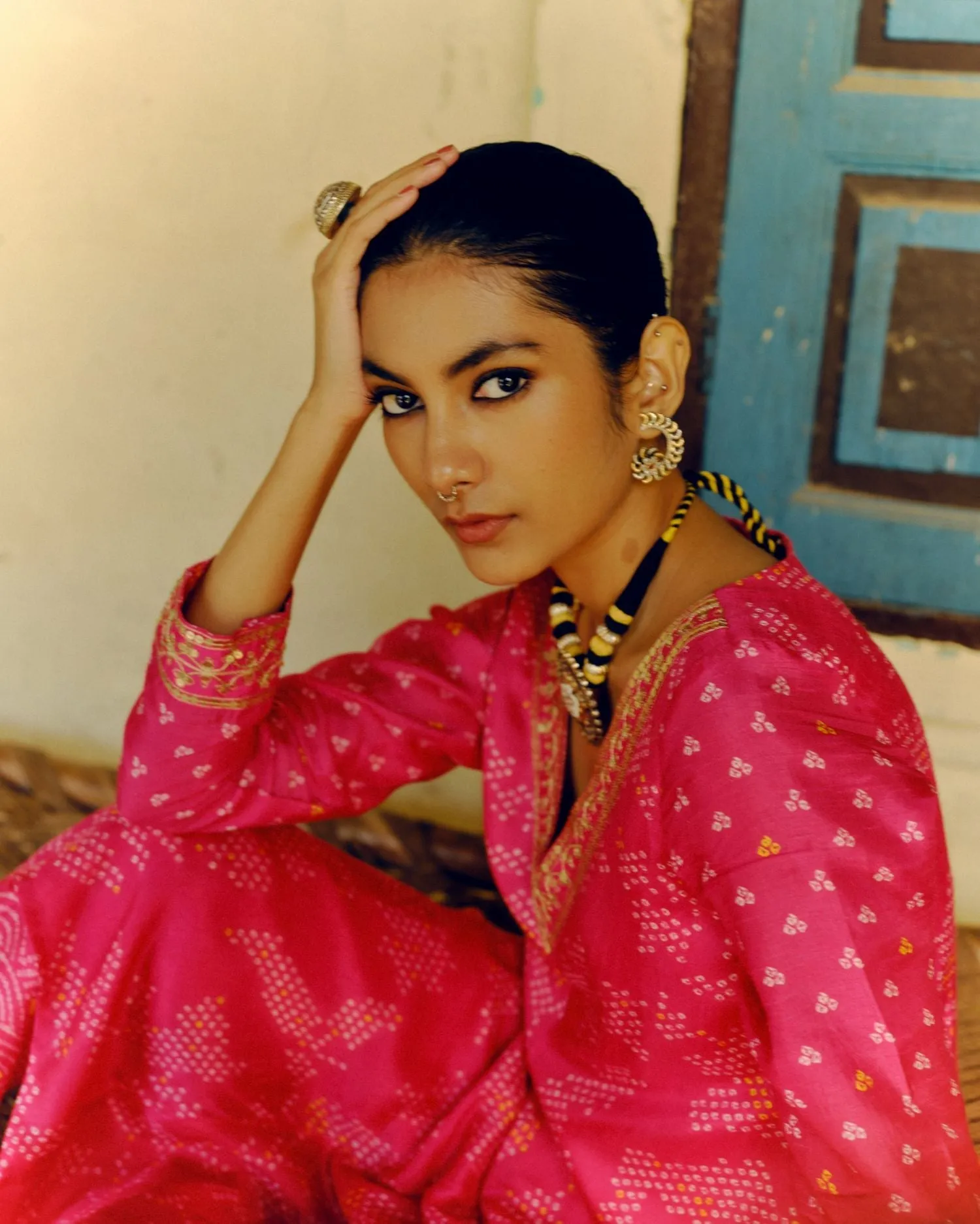 Rani pink tunic set