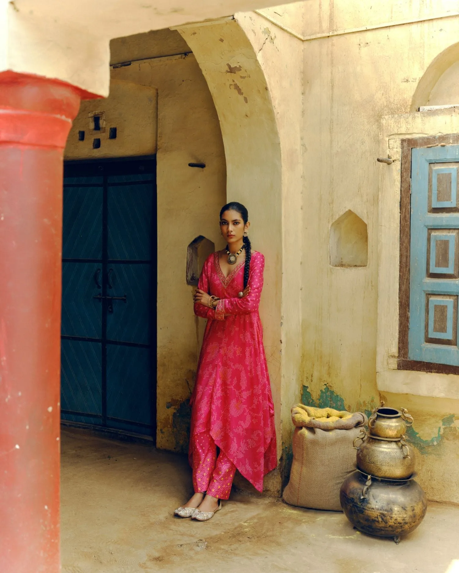 Rani pink tunic set