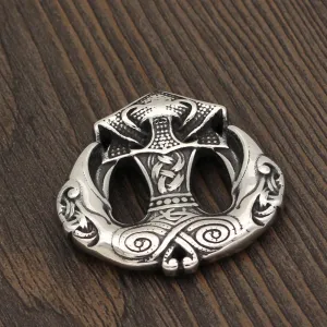 Raven Mjolnir Necklace