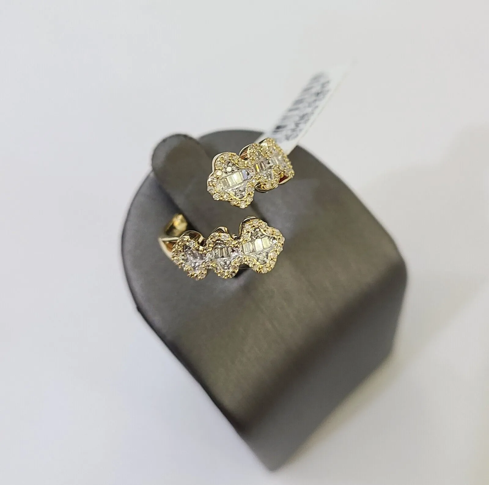 Real 10k Yellow Gold Diamond Ladies Ring Women Casual Engagement Wedding