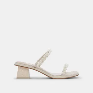 RIVER PEARL HEELS VANILLA PEARLS - re:vita