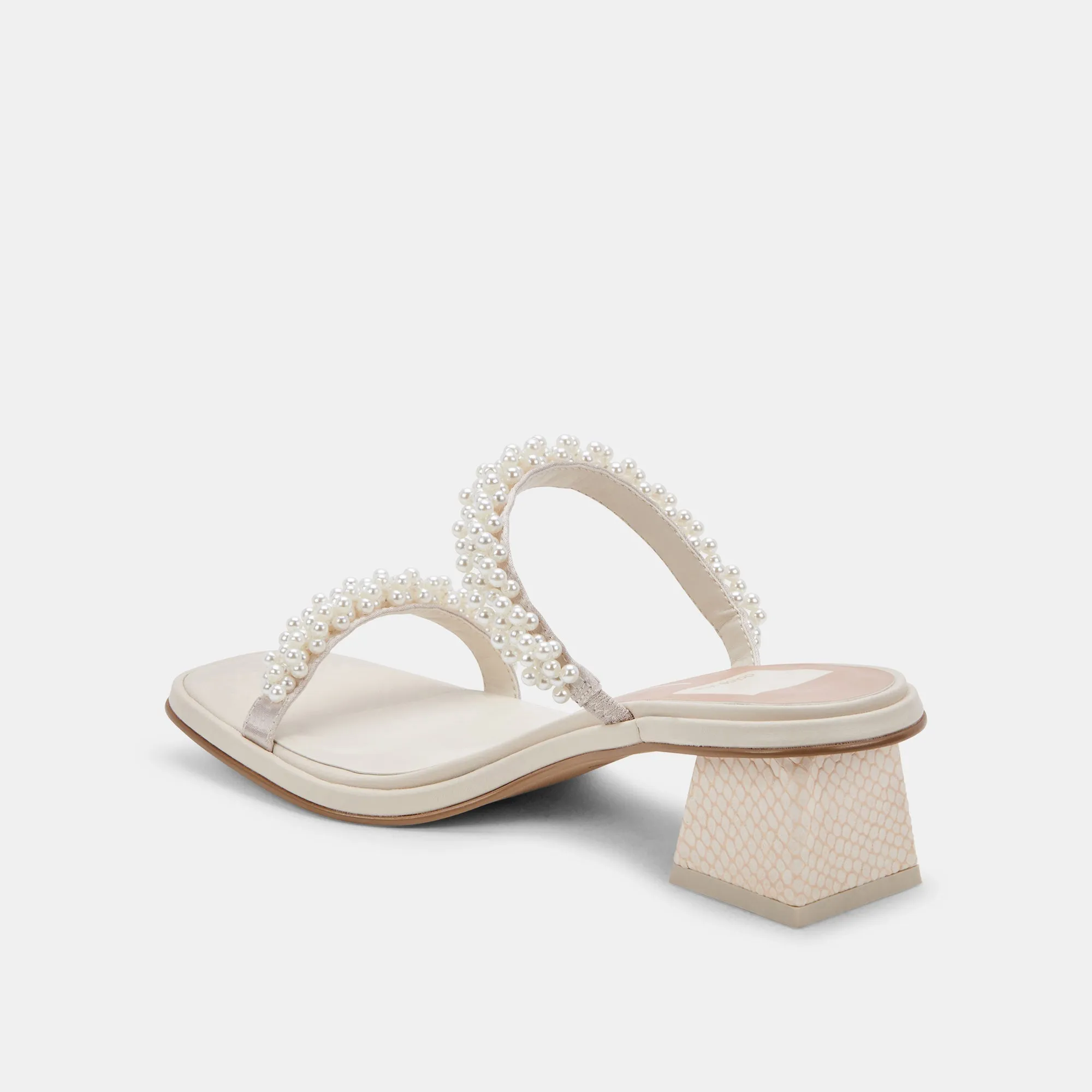 RIVER PEARL HEELS VANILLA PEARLS - re:vita