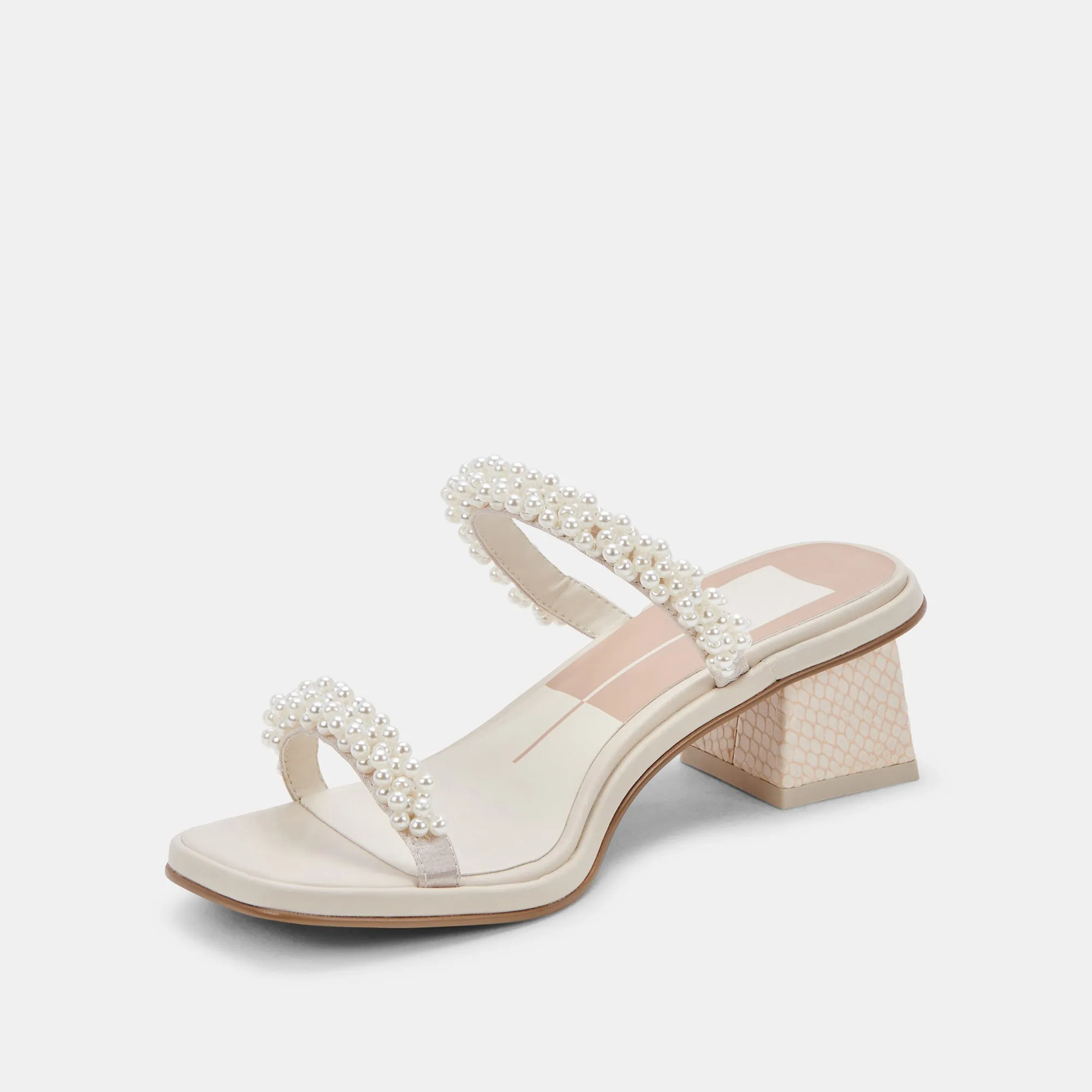 RIVER PEARL HEELS VANILLA PEARLS - re:vita