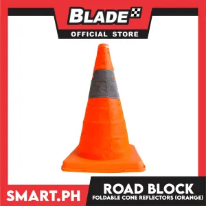 Road Block Foldable Cone Reflectors (Orange)