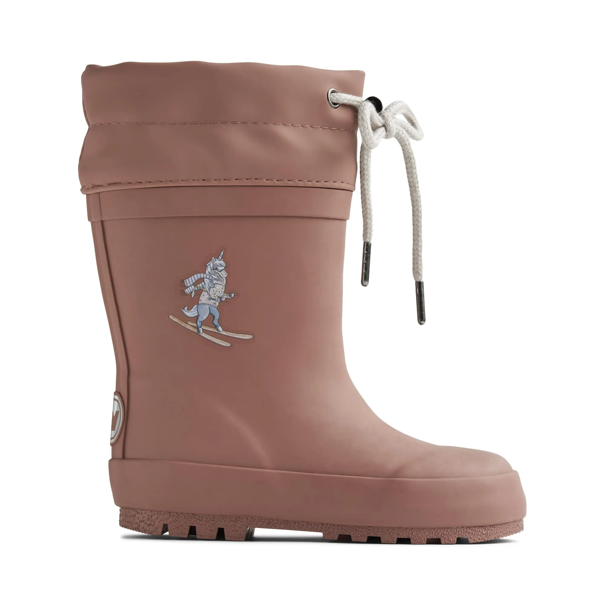 Rubber Boot Thermo Solid old rose unicorn
