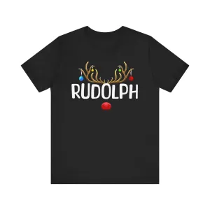 Rudolph | Deluxe Black Unisex Tee