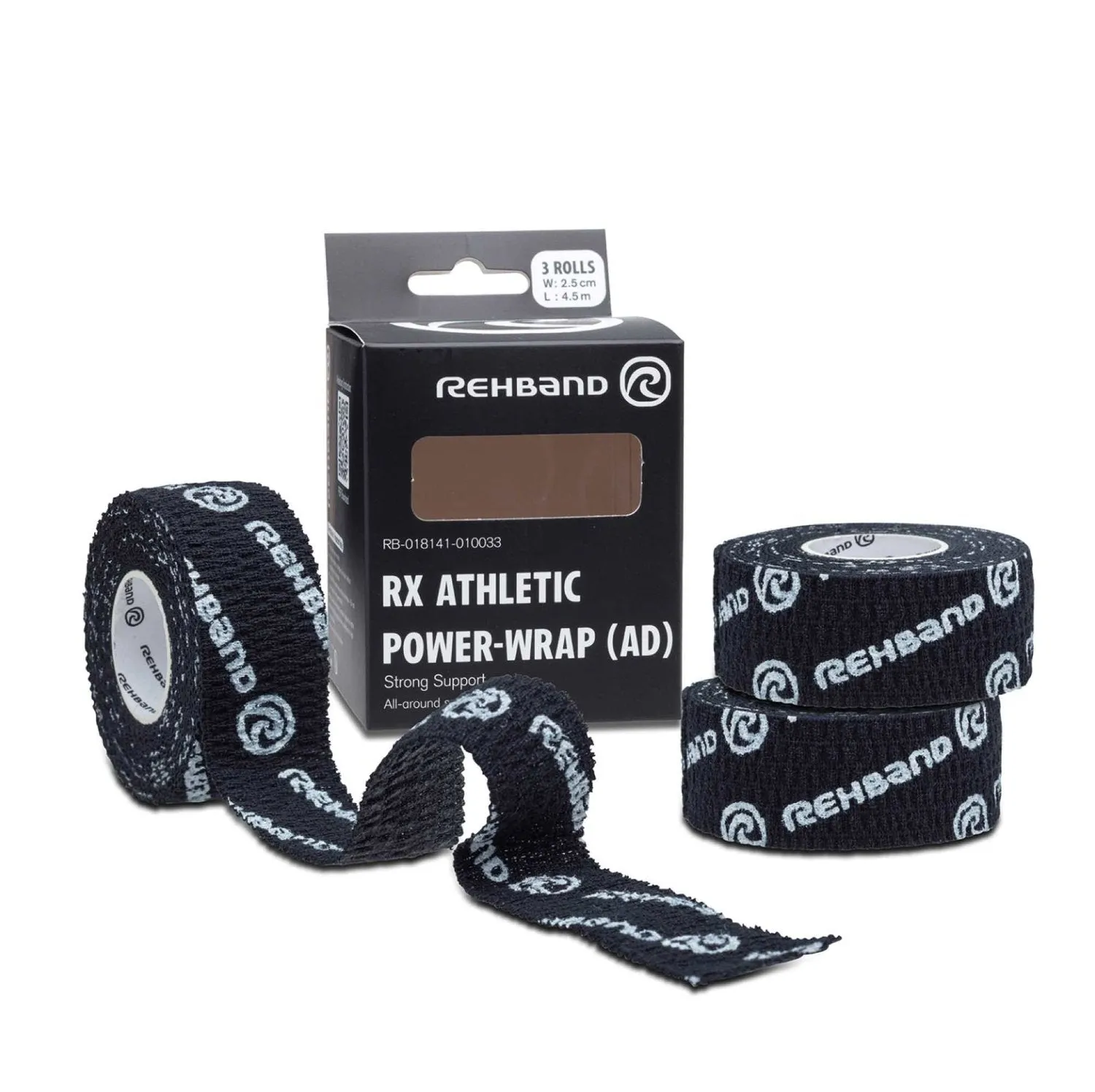 RX Athletic Power-Wrap 25 mm x 3 Rollen (Gewichtheberband)