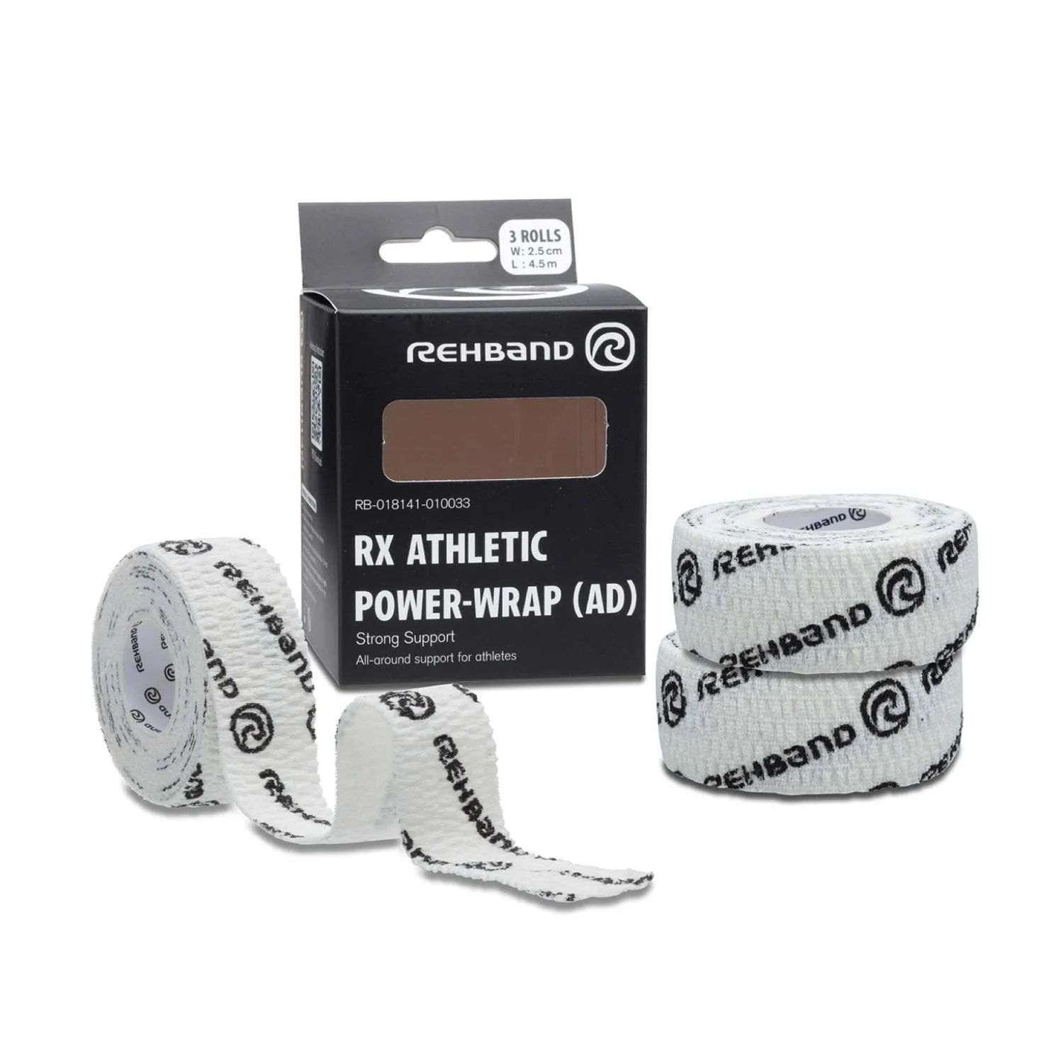 RX Athletic Power-Wrap 25 mm x 3 Rollen (Gewichtheberband)