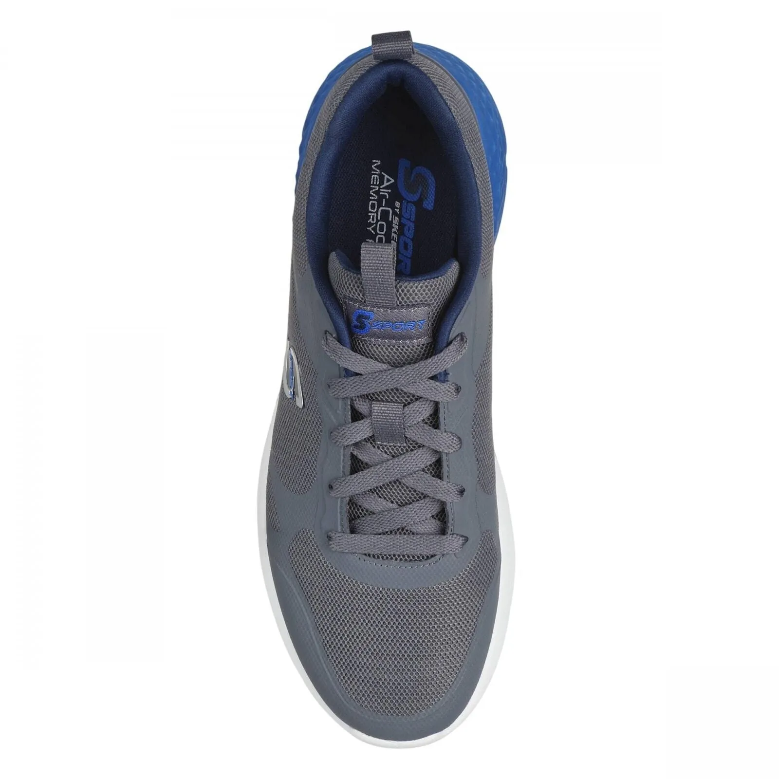 S Sport By Skechers Mens Lace Up Troy Sneakers 88421364 Gray / Blue 7M
