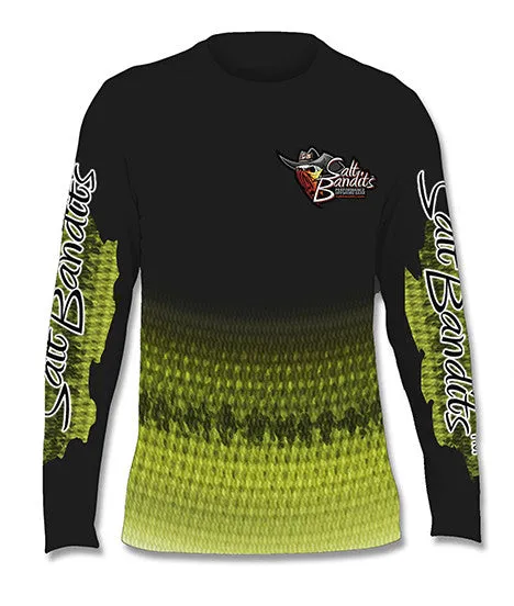 Salt Bandits™ Bass Attack Performance Long Sleeve T-shirt