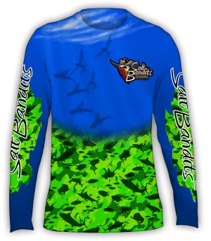 Salt Bandits™ Mahi Green Camouflage Performance Long Sleeve T-Shirt