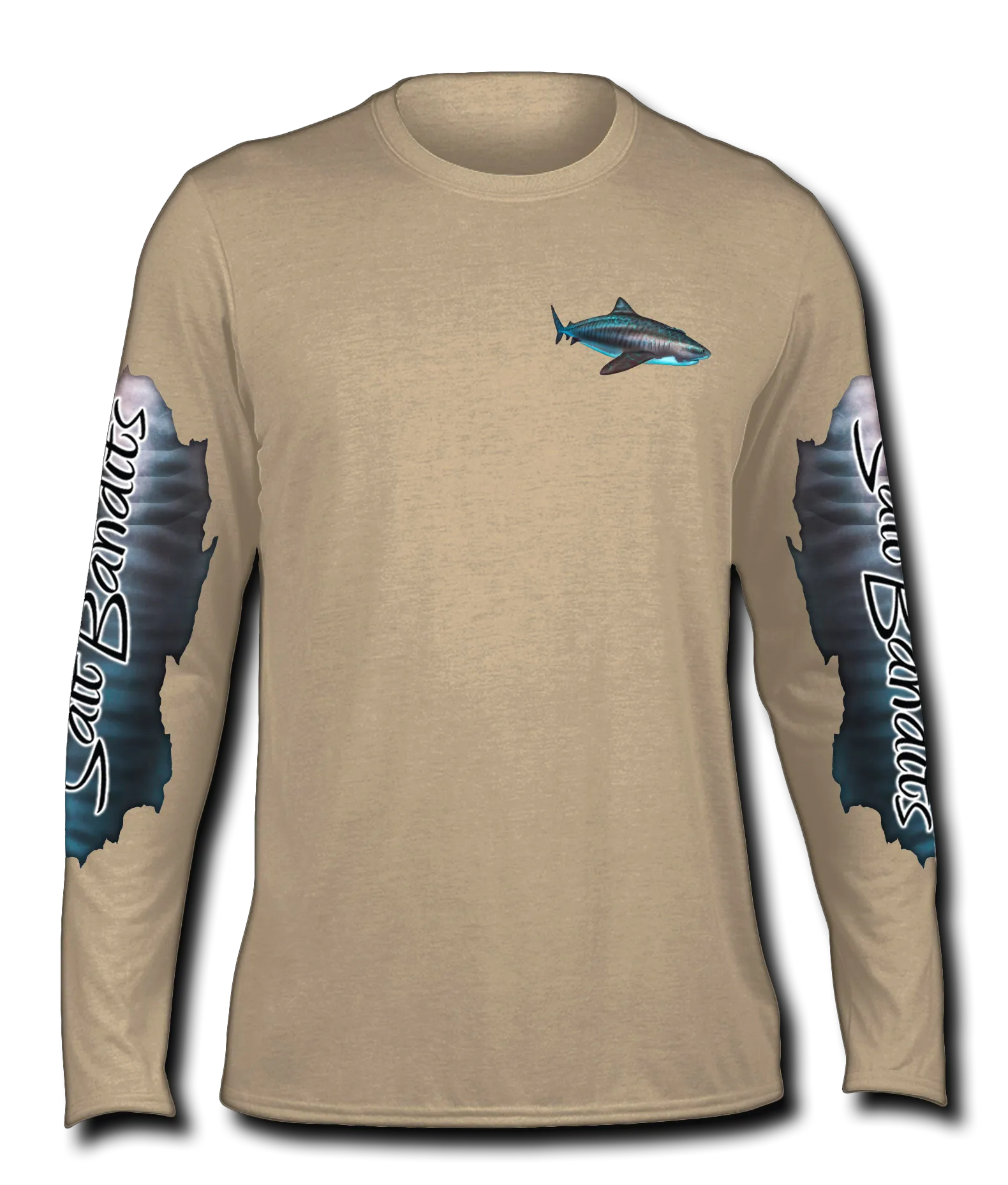 Salt Bandits™ Tiger Shark Performance Long Sleeve T-shirt