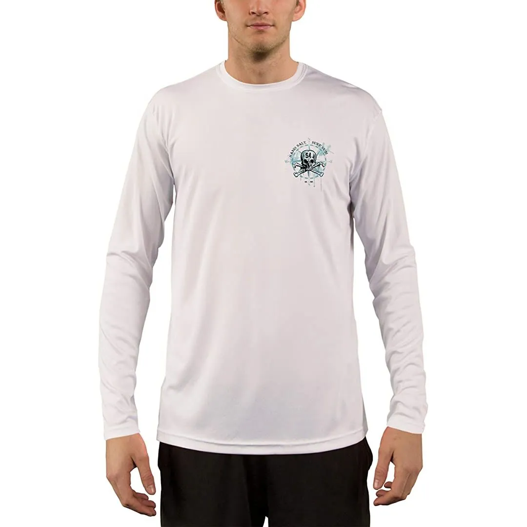 SAND.SALT.SURF.SUN. Vintage Crab Men's UPF 50  UV Sun Protection Performance Long Sleeve T-Shirt