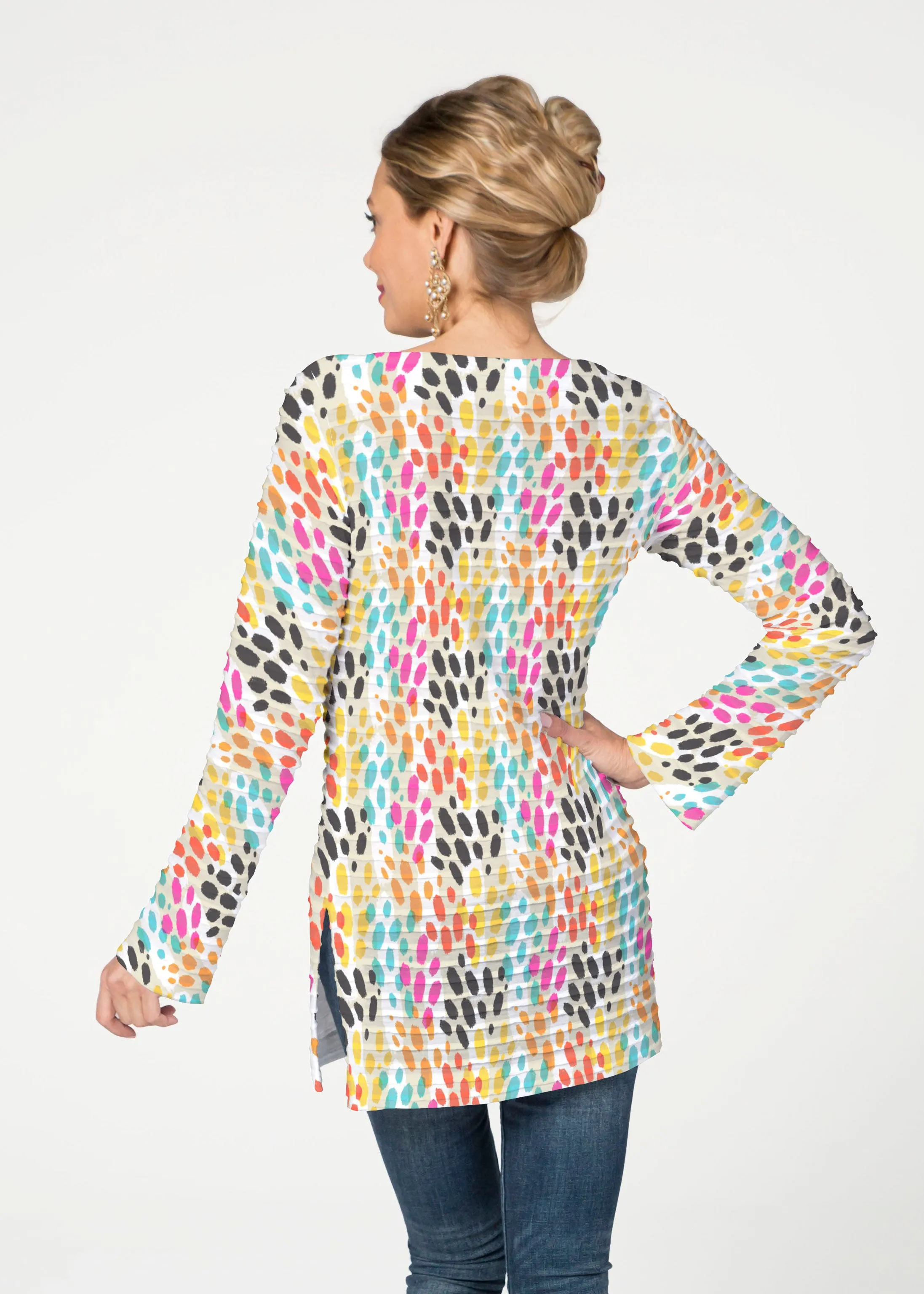 Santa Fe (14267) ~ Banded Boatneck Tunic