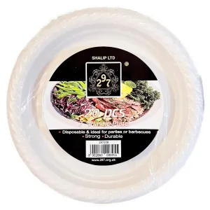 Shalip 297 7” Plastic Plate 20pc