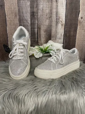 Shoes Sneakers By Jessica Simpson In Silver, Size: 7.5